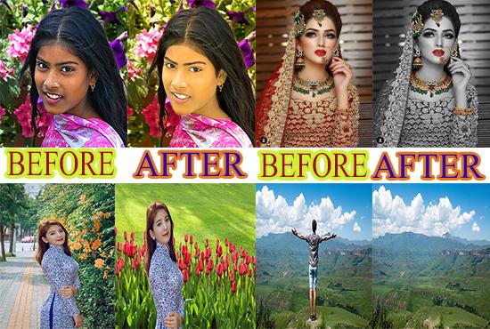 I will do photoshop editing, background removal, edit any photo professionally. 