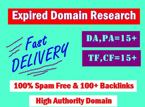 3 High quality expired domain Research With Powerful Metrics 