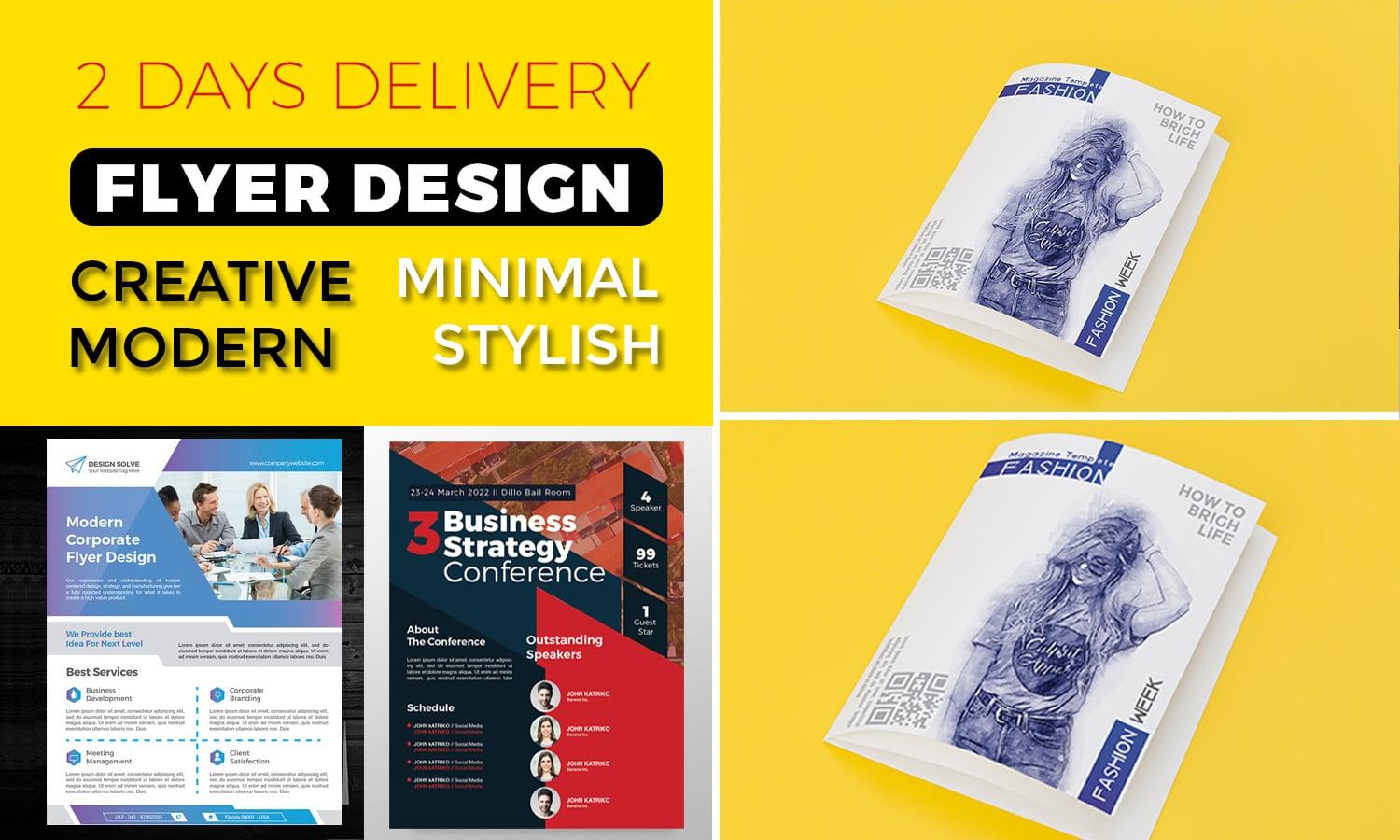 I will make beautiful and modern Flyer design