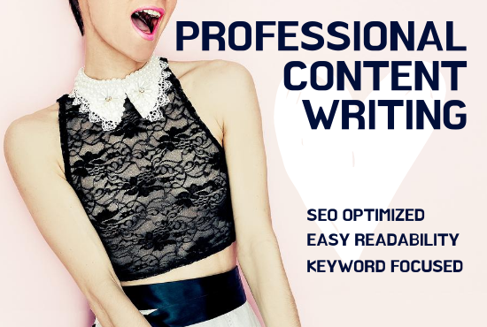 will write professional SEO optimized content
