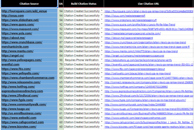 I Will Do 25 USA High Quality local Citation and Business listing