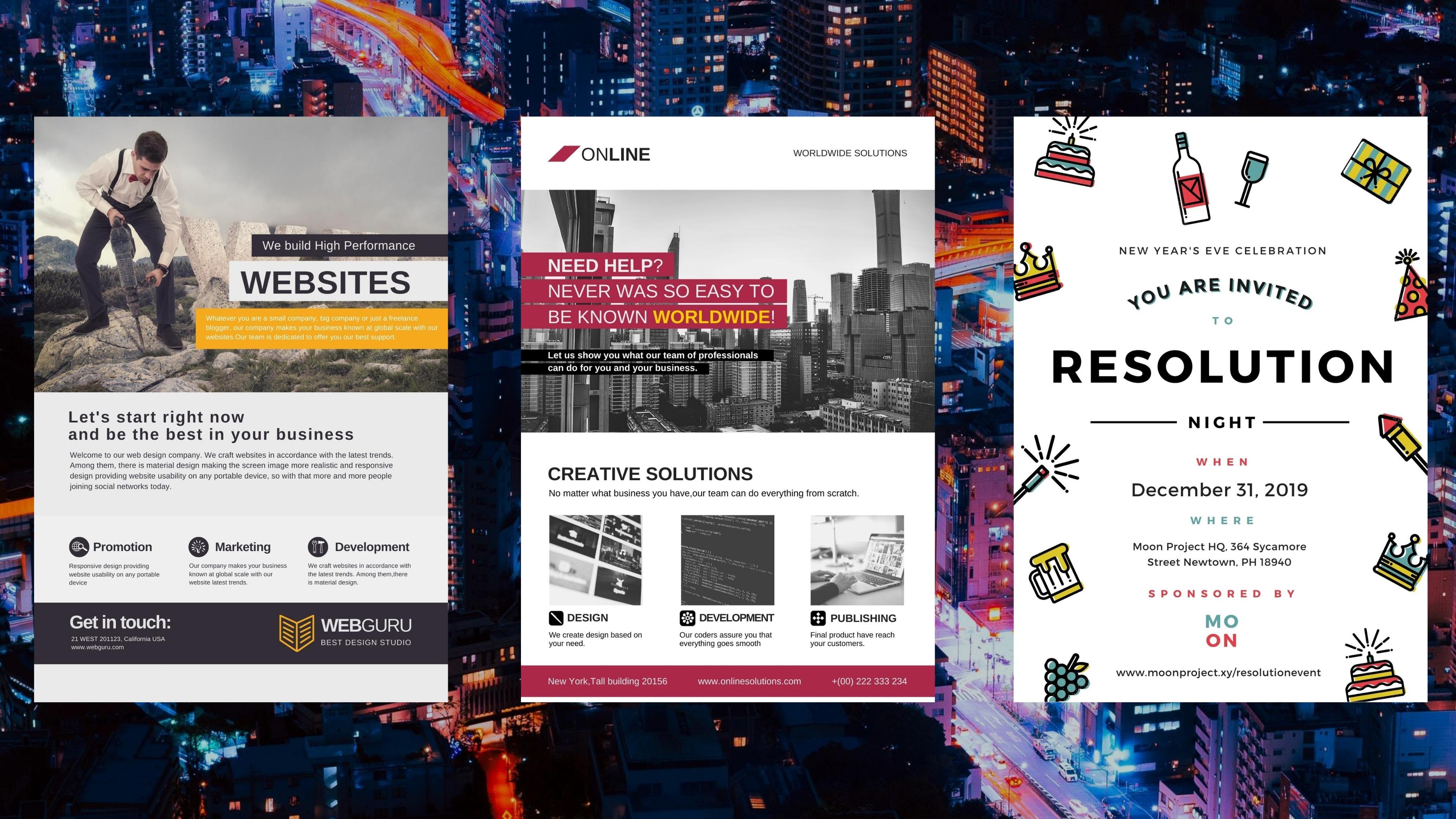 I will design a professional flyer 