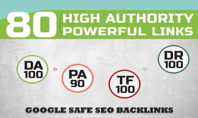 TOP OFFER -Build 80 Unique Domain SEO Backlinks On TF100 DA100 Sites