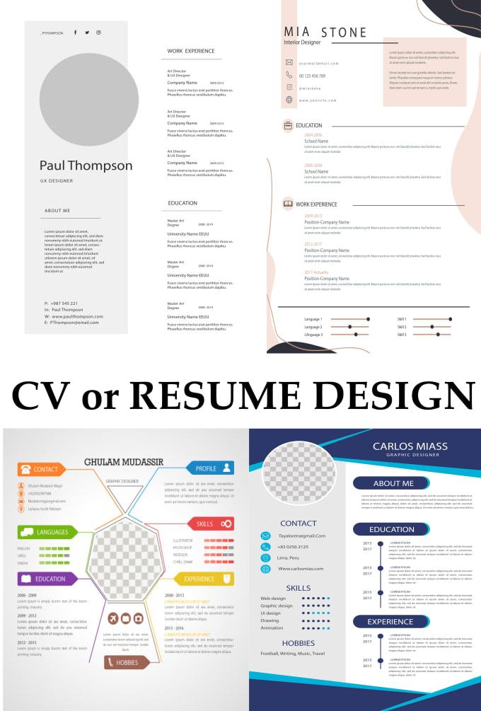 I Will Create a Professional CV and Resume in Couple of Hours