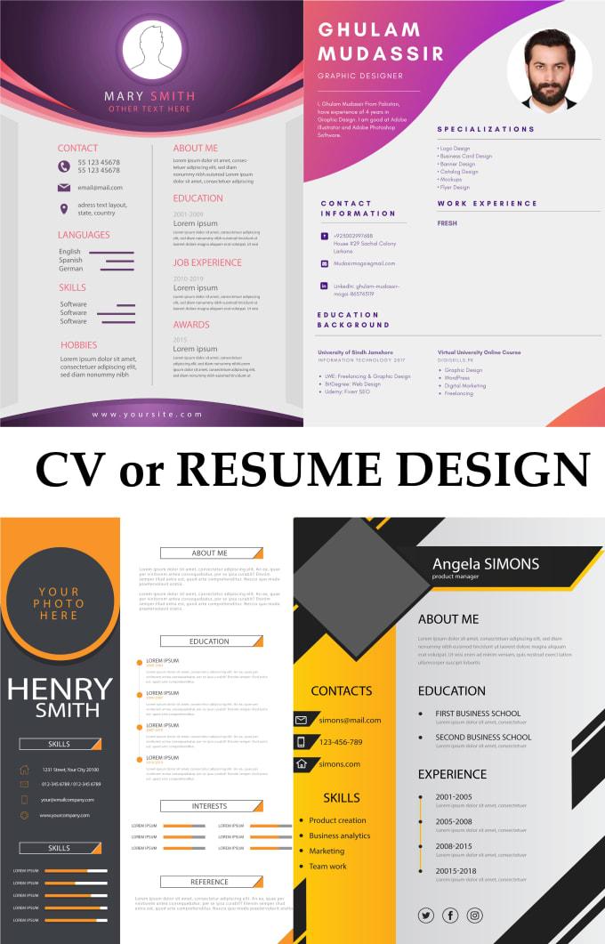 I Will Create a Professional CV and Resume in Couple of Hours