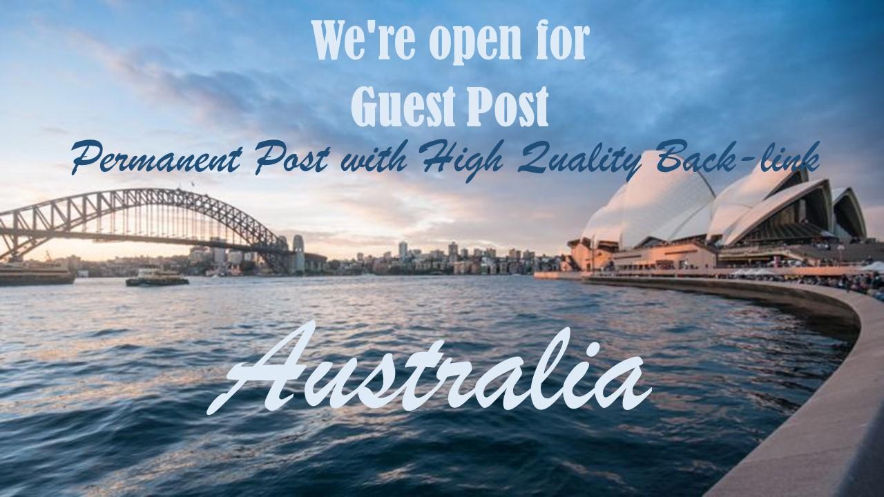 Guest Post on Australian Website (AU domain) Same day Delivery