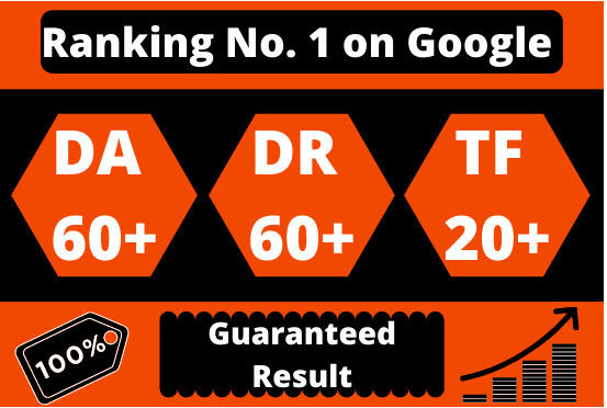 I will increase domain rating ahrefs DR, moz da and majestic tf 