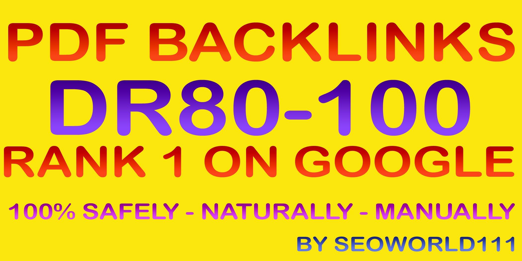 Exclusive 5 PDF Backlinks - DA90-DA100 - Rank 1 On Google 
