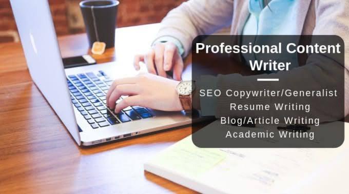 I will write 1000 word articles and blog posts