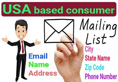 5000 USA Based Verified, Clean and Active Consumer Email List for Email Marketing