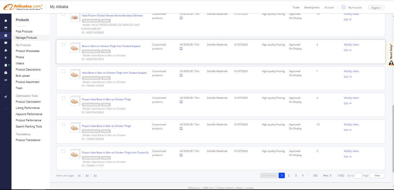 I will add your product posting and product listing on alibaba