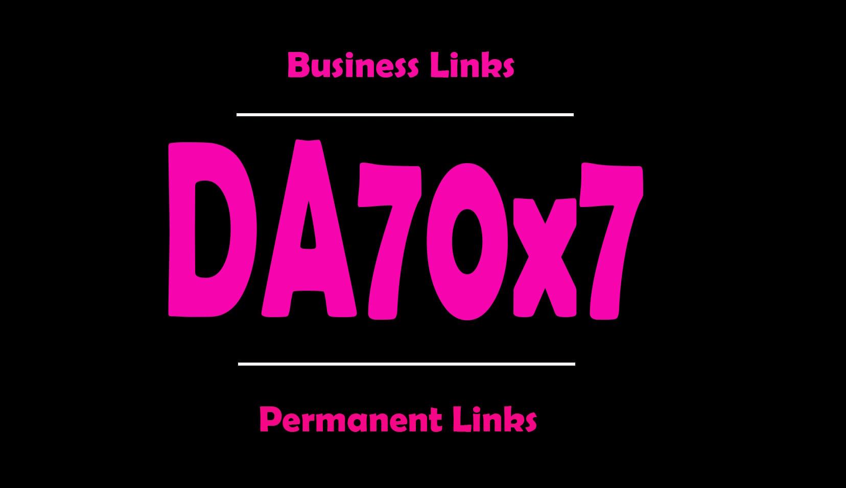 give backlinks DA70x7 business site blogroll permanent