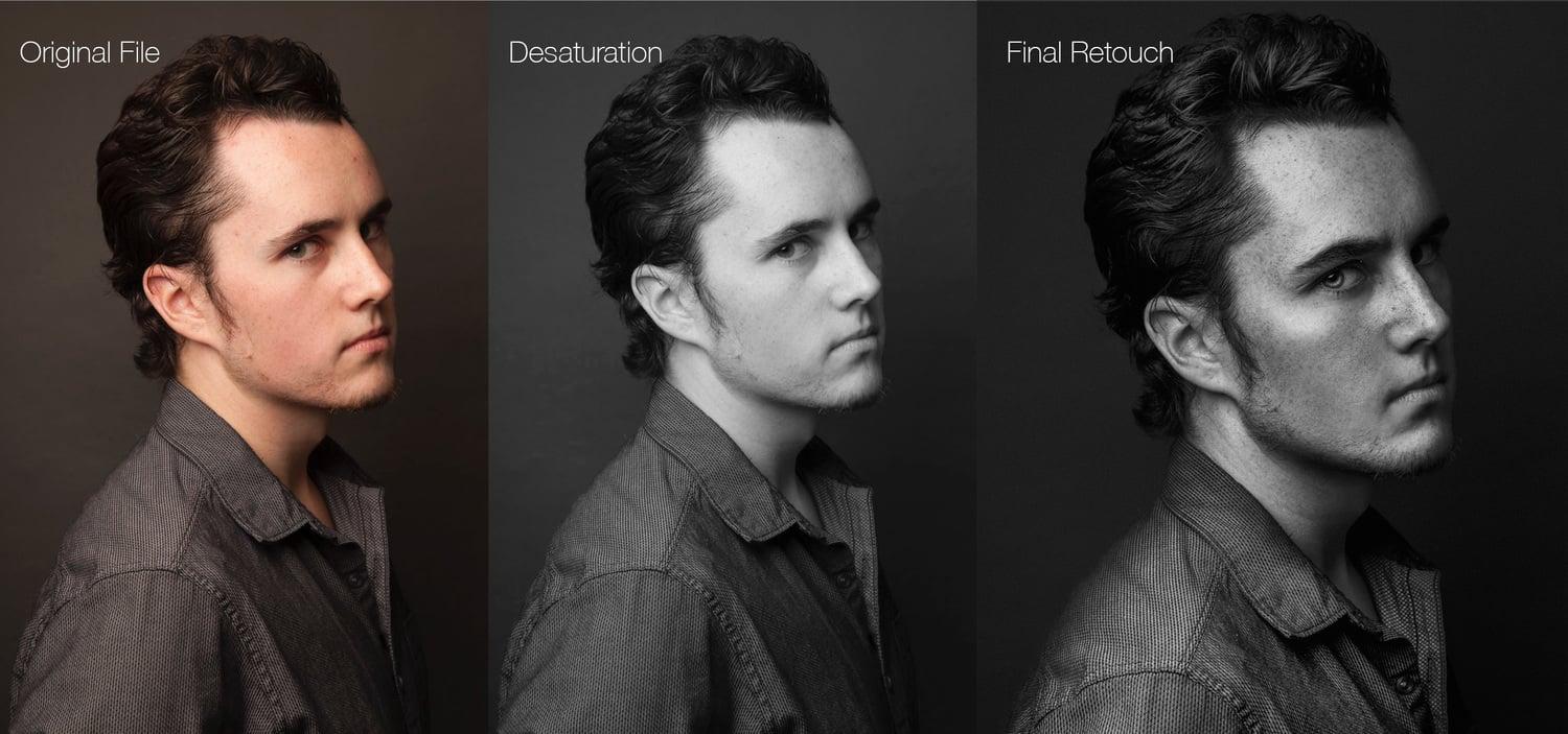 I will do natural looking portrait retouching and photo editing