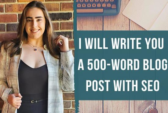 I will write 500 SEO optimized articles for your blog