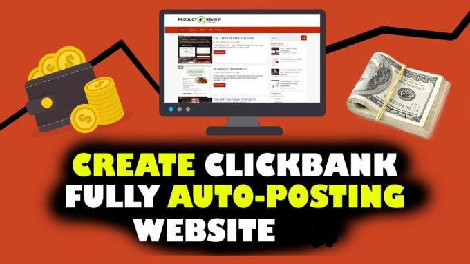 I will create a Clickbank Autoblog affiliate website For Passive Income