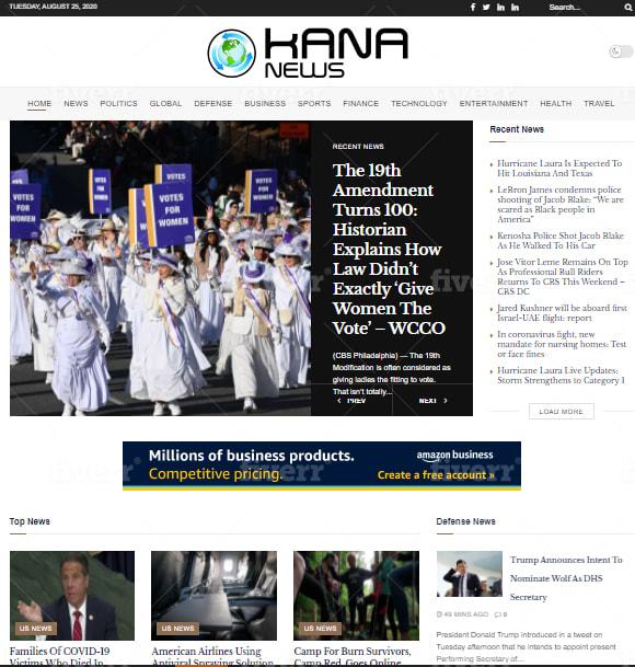 I will create autopilot news website for passive income