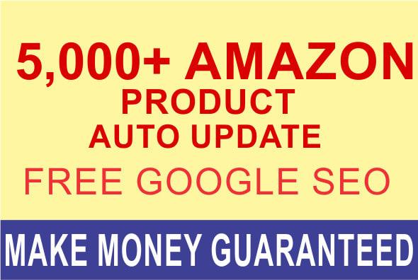 I will build amazon affiliate autopilot website with 5000 plus products