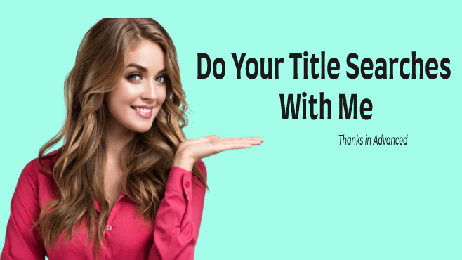 I will provide you real estate property title searches with all docs