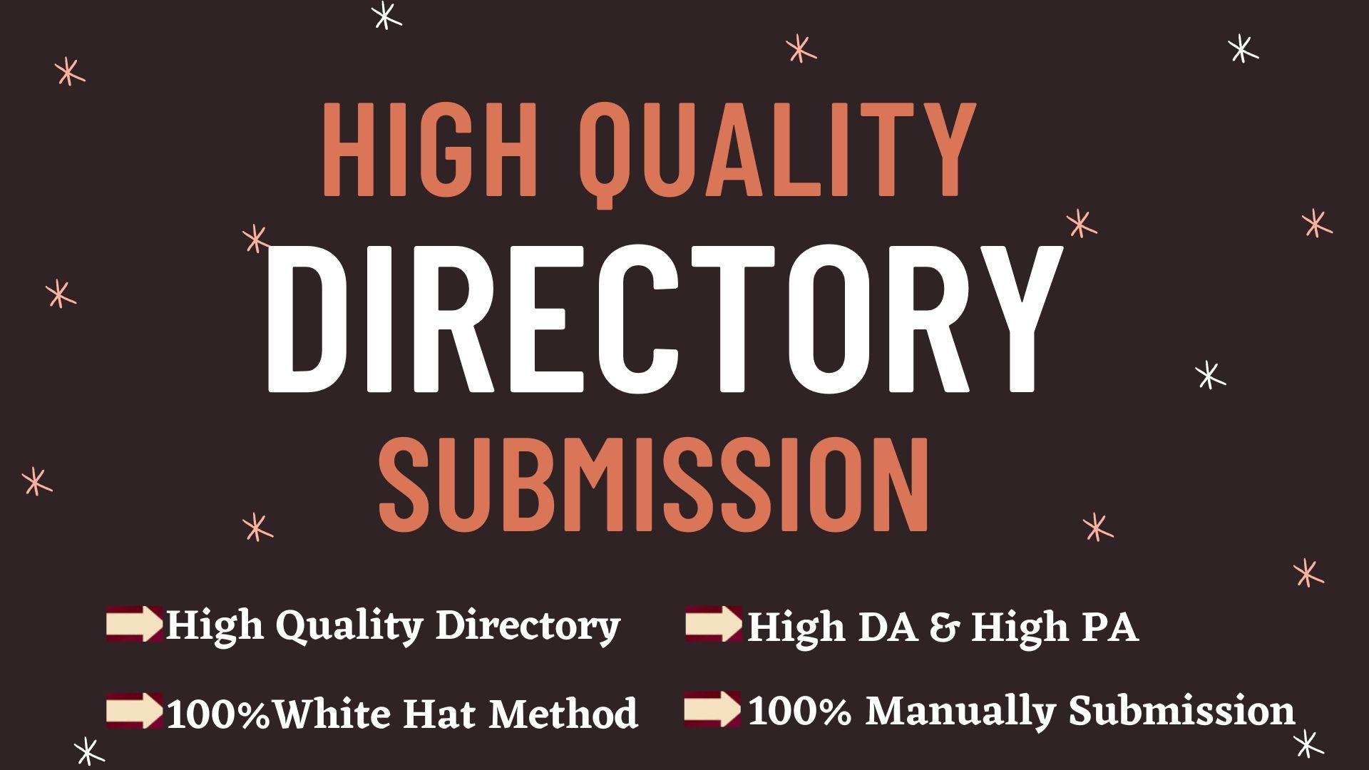 I will Provide 150 High Quality Directory Submission.