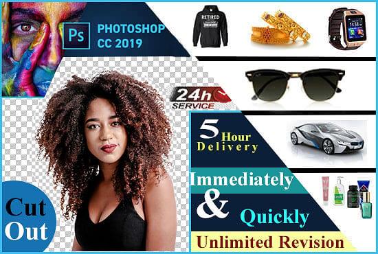 I will do bulk photo background removal and photoshop editing