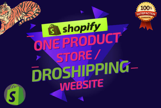 I will create premium shopify one product store, dropshipping website