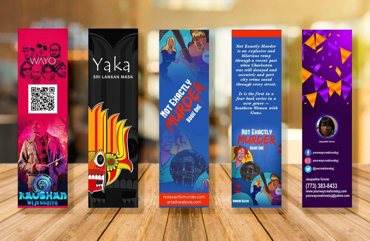 I will create an outstanding printable bookmark design