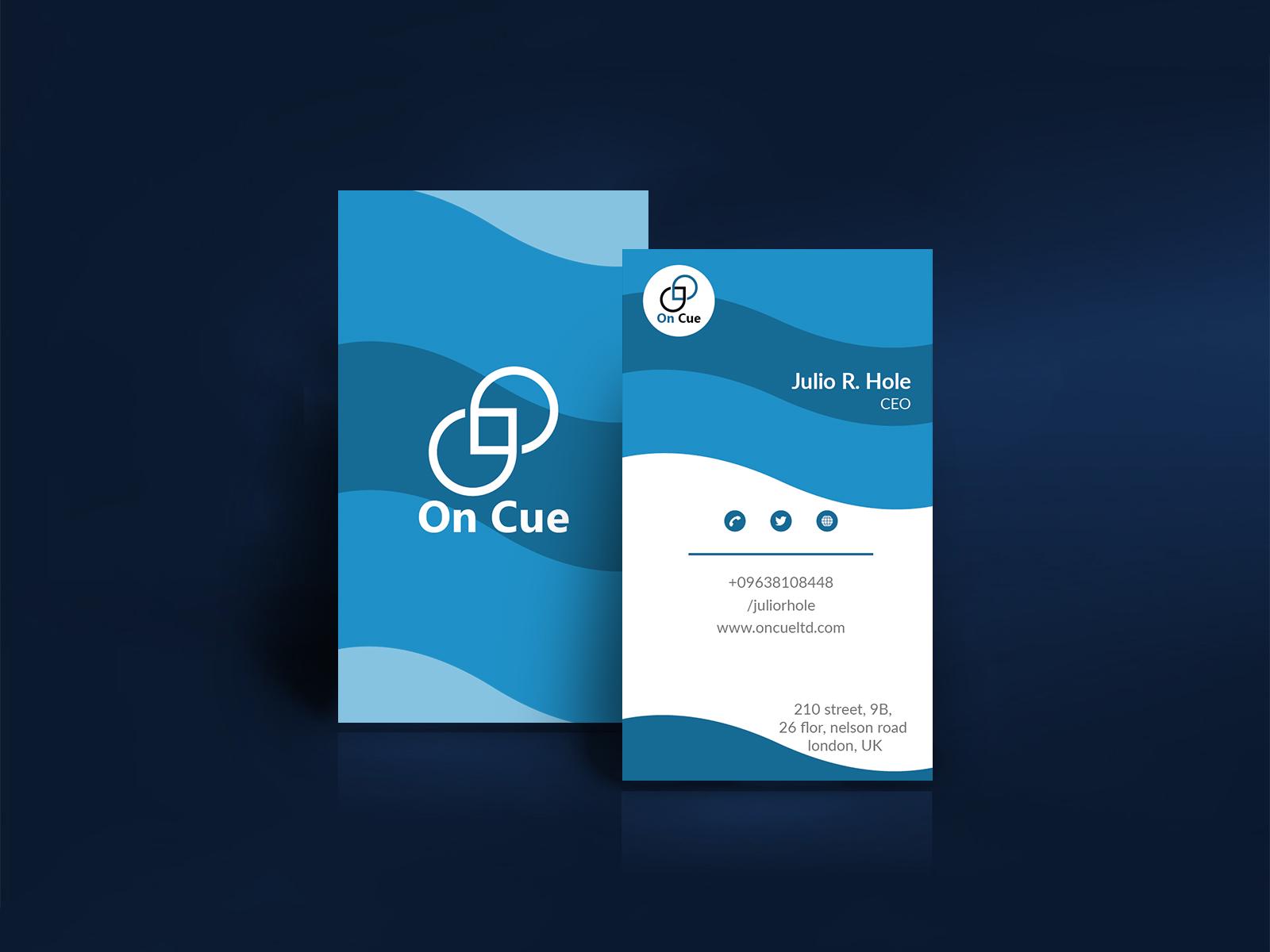 I will do corporate minimalist business card design within 24 hours