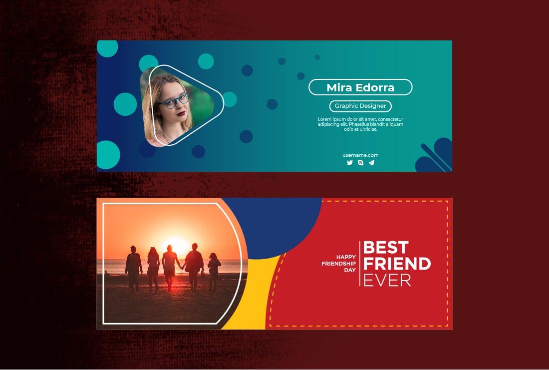 I will create Facebook cover design, Twitter, Linkedin, Youtube banner, ads header