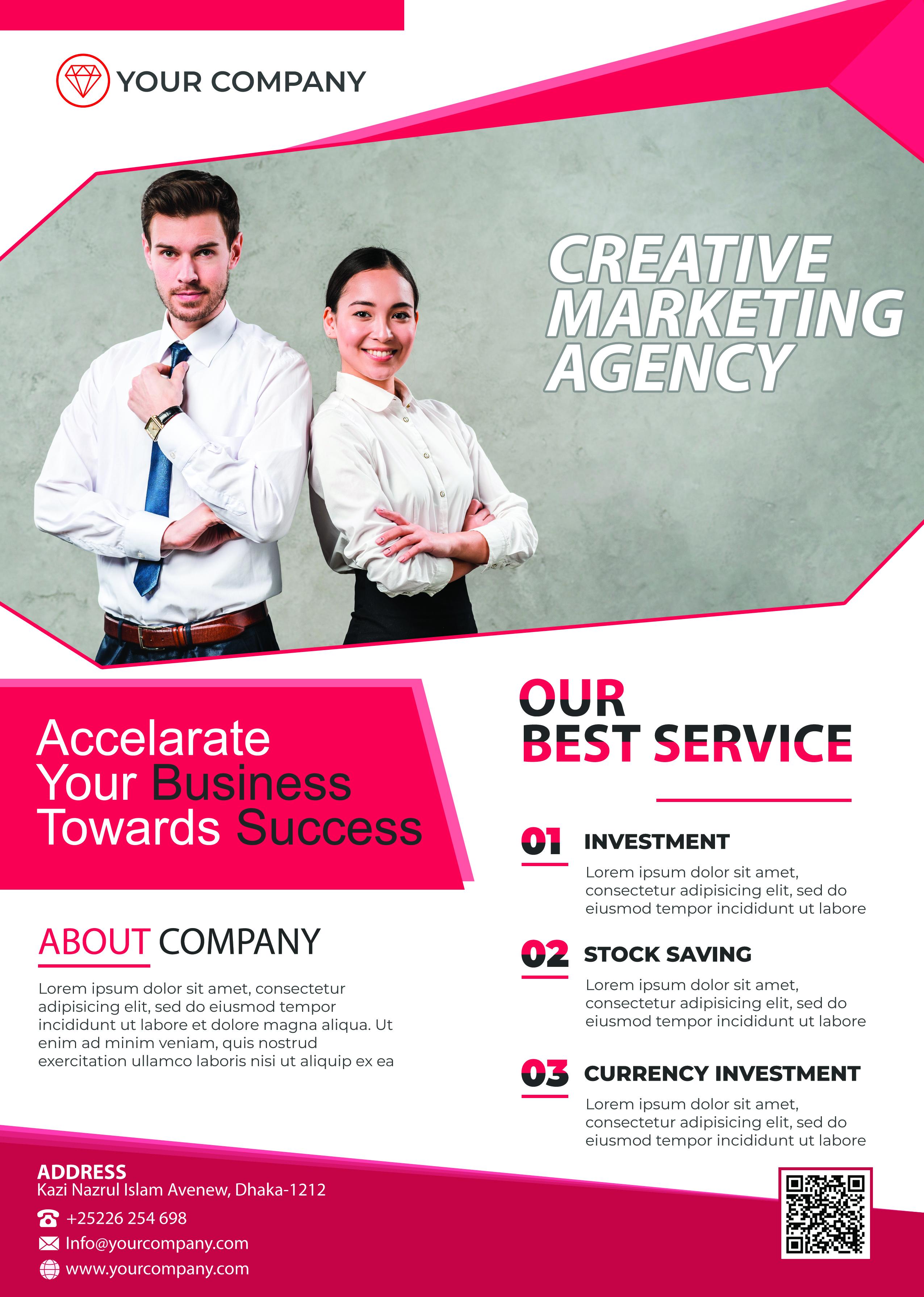 the attractive flyer design within 24h