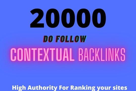 I will create 5000 contextual seo backlinks