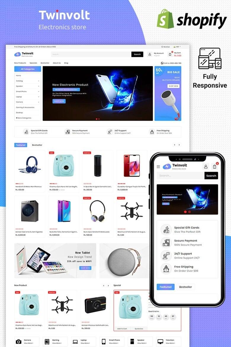 I will design a Shopify compatible with all smart devices shopfiy design