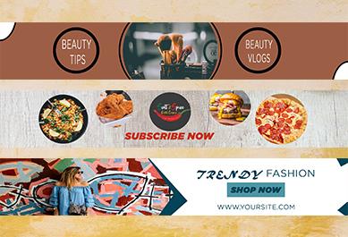 I will design exclusive, unique and mordern youtube banner with youtube thumbnail.