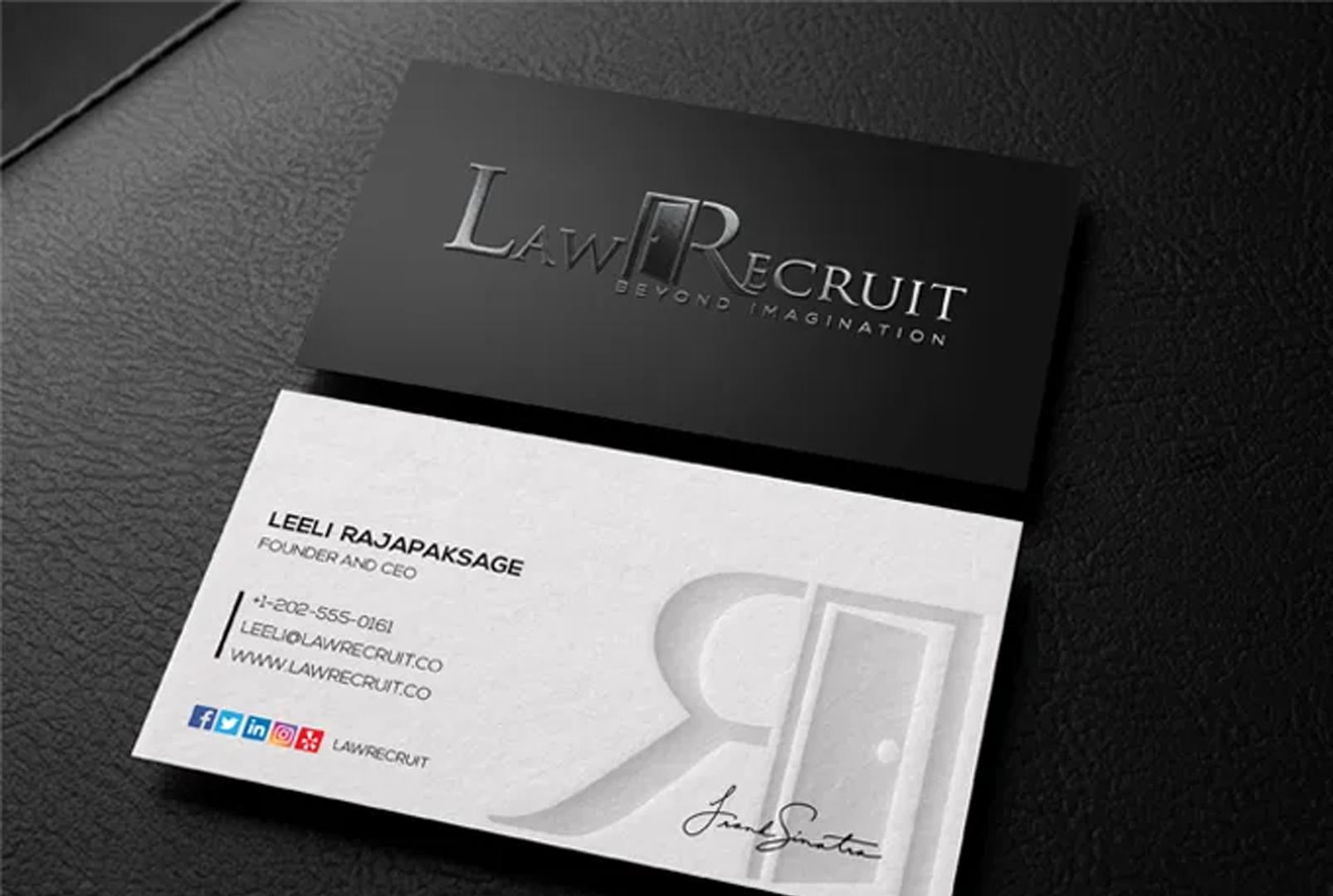 I will create luxury business card design