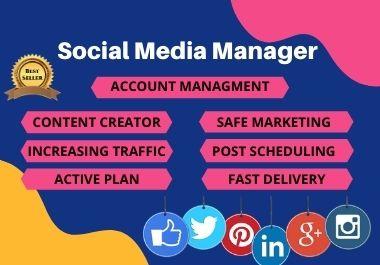 I will be your Best Social Media Manager & Content creator