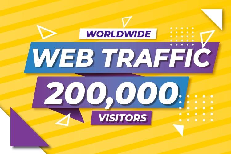 200,000 Worldwide High Quality Ranking Website Traffic