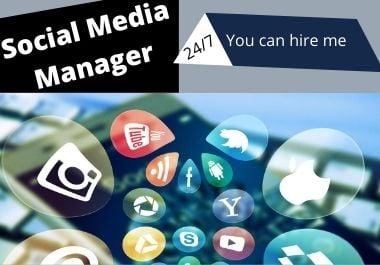 I can be your social media manager
