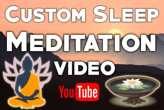 Create Meditation, Relaxation Music Video for youtube