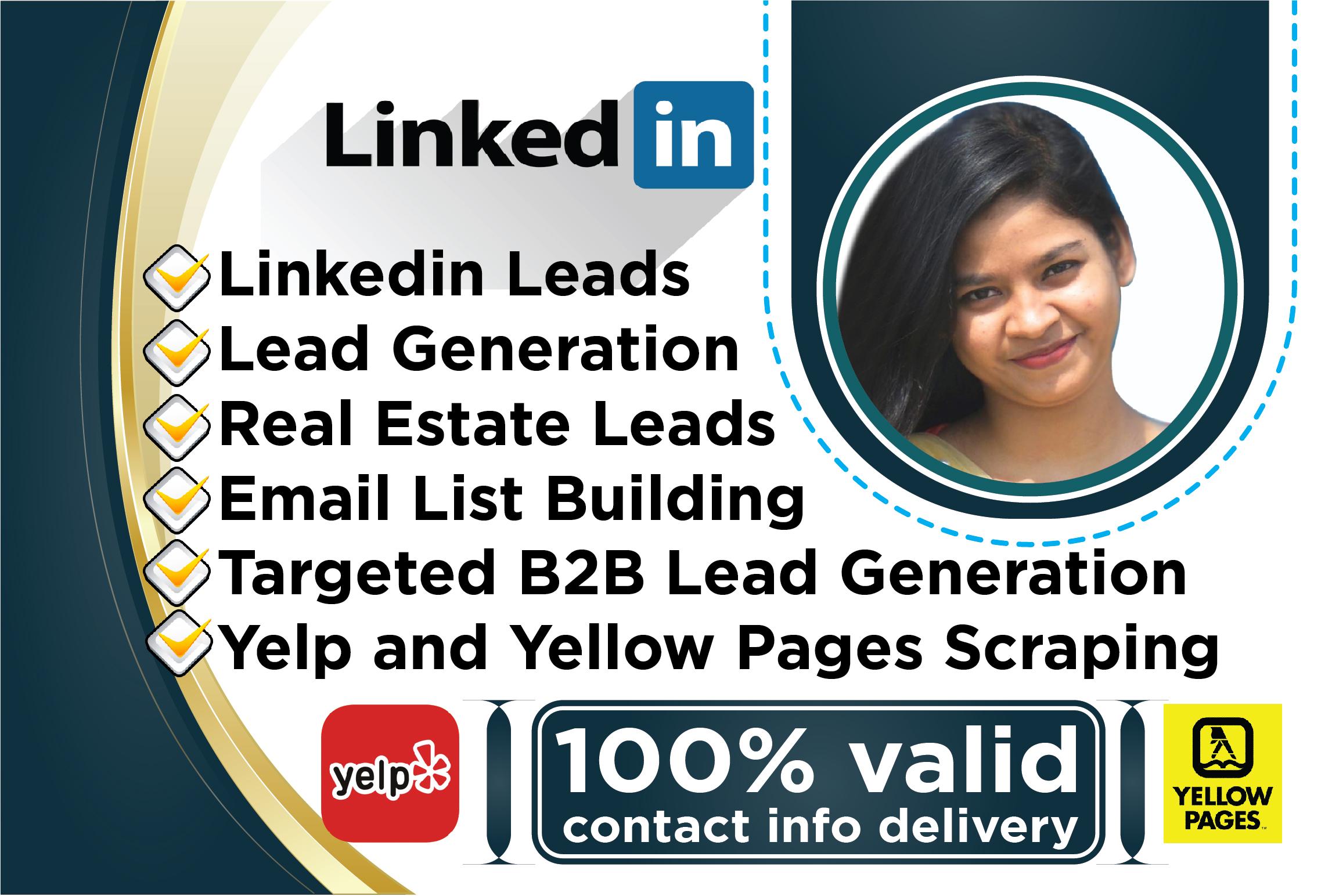 I will do b2b lead generation and contact list building 