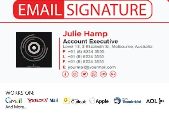 I will design HTML email signature for your email