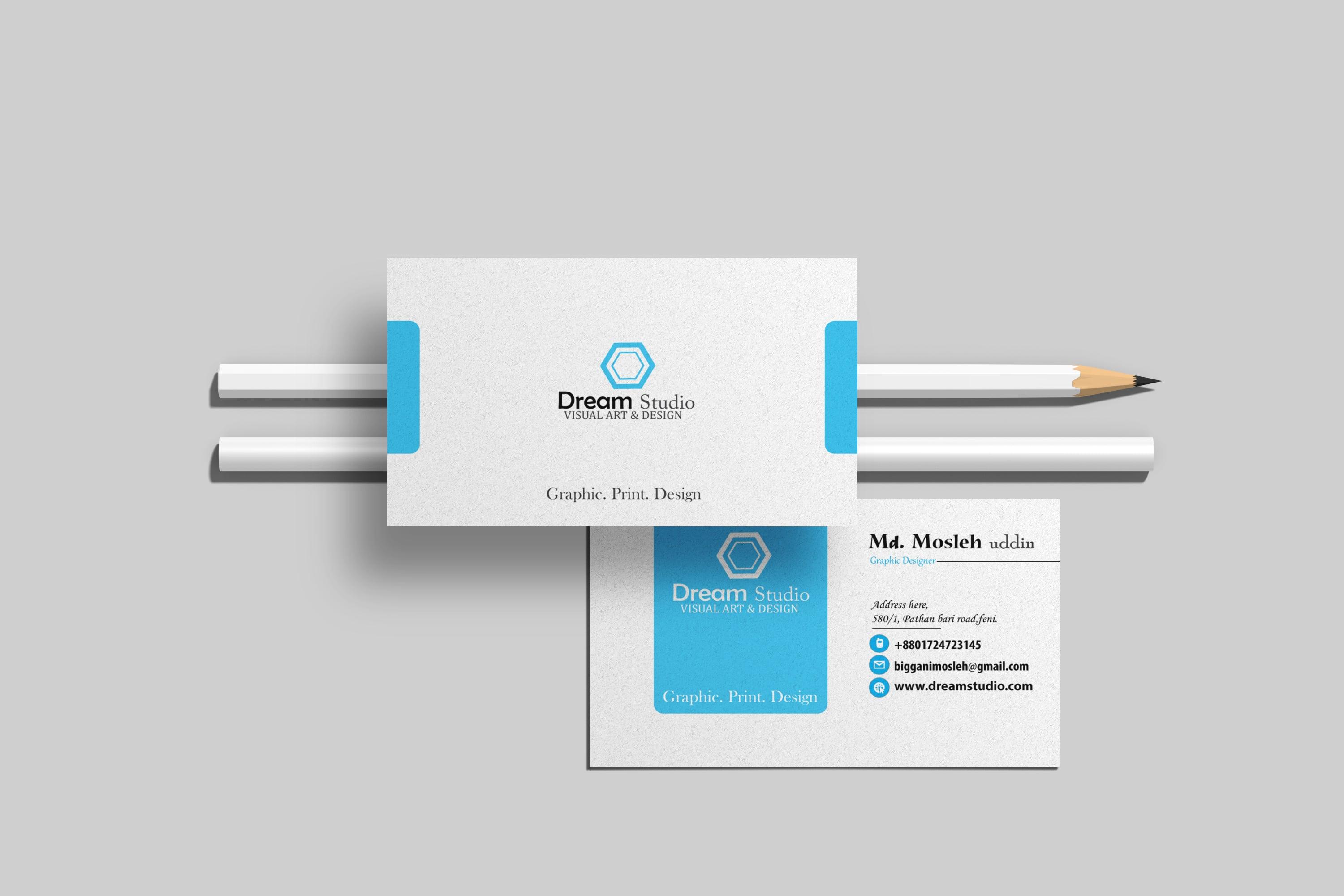 I will innovative visiting and business card design for you