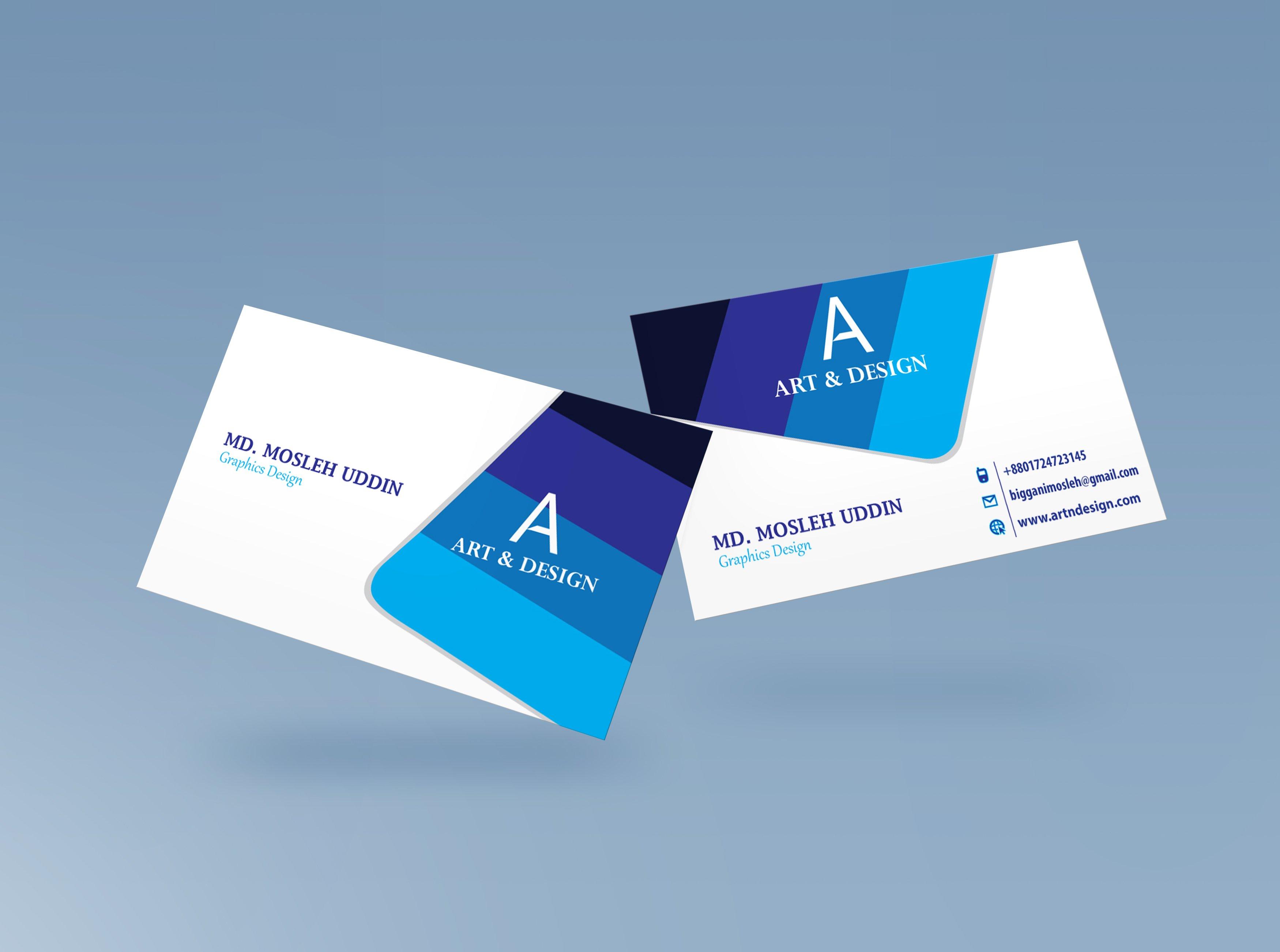 I will innovative visiting and business card design for you