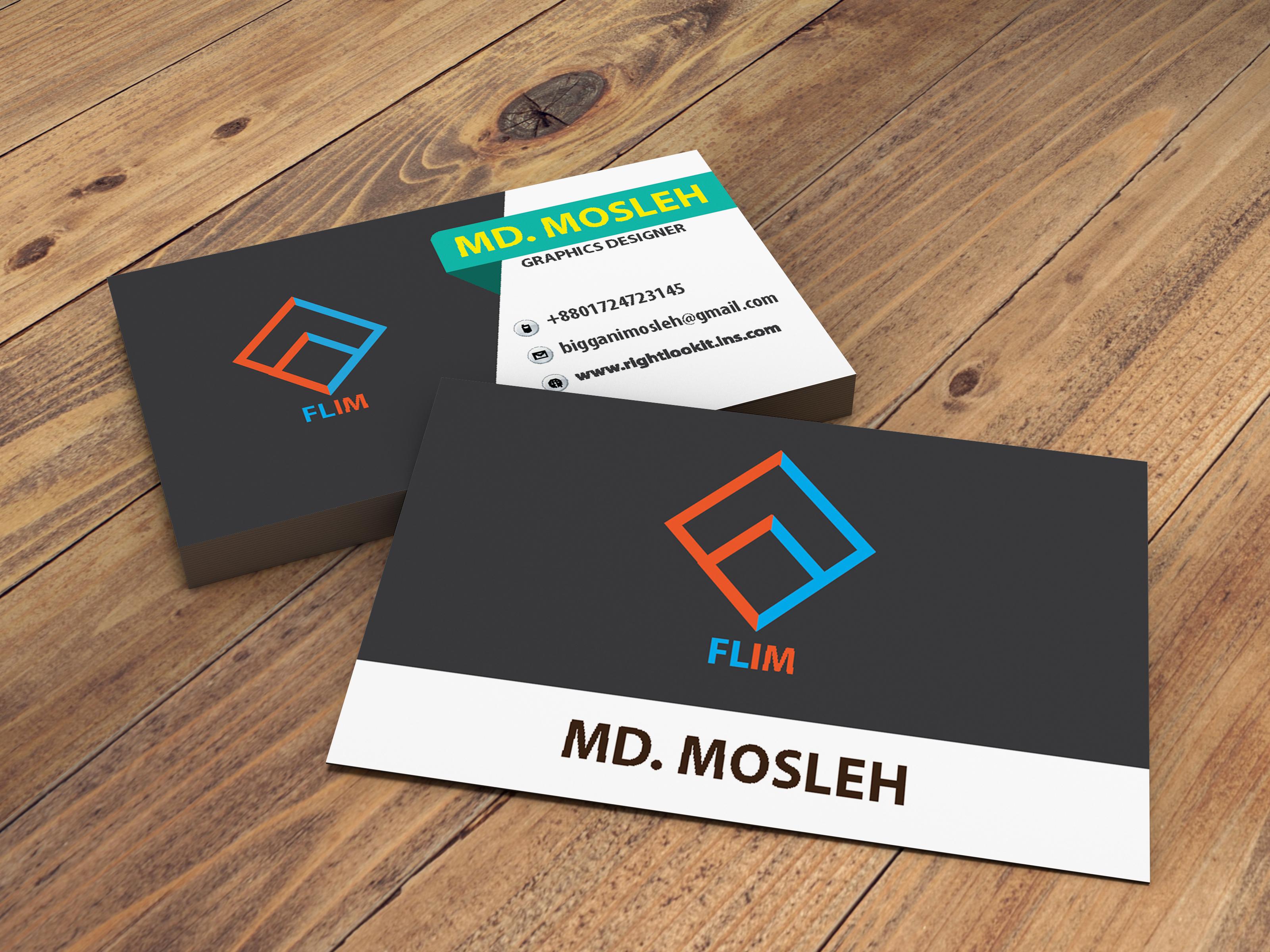 I will innovative visiting and business card design for you