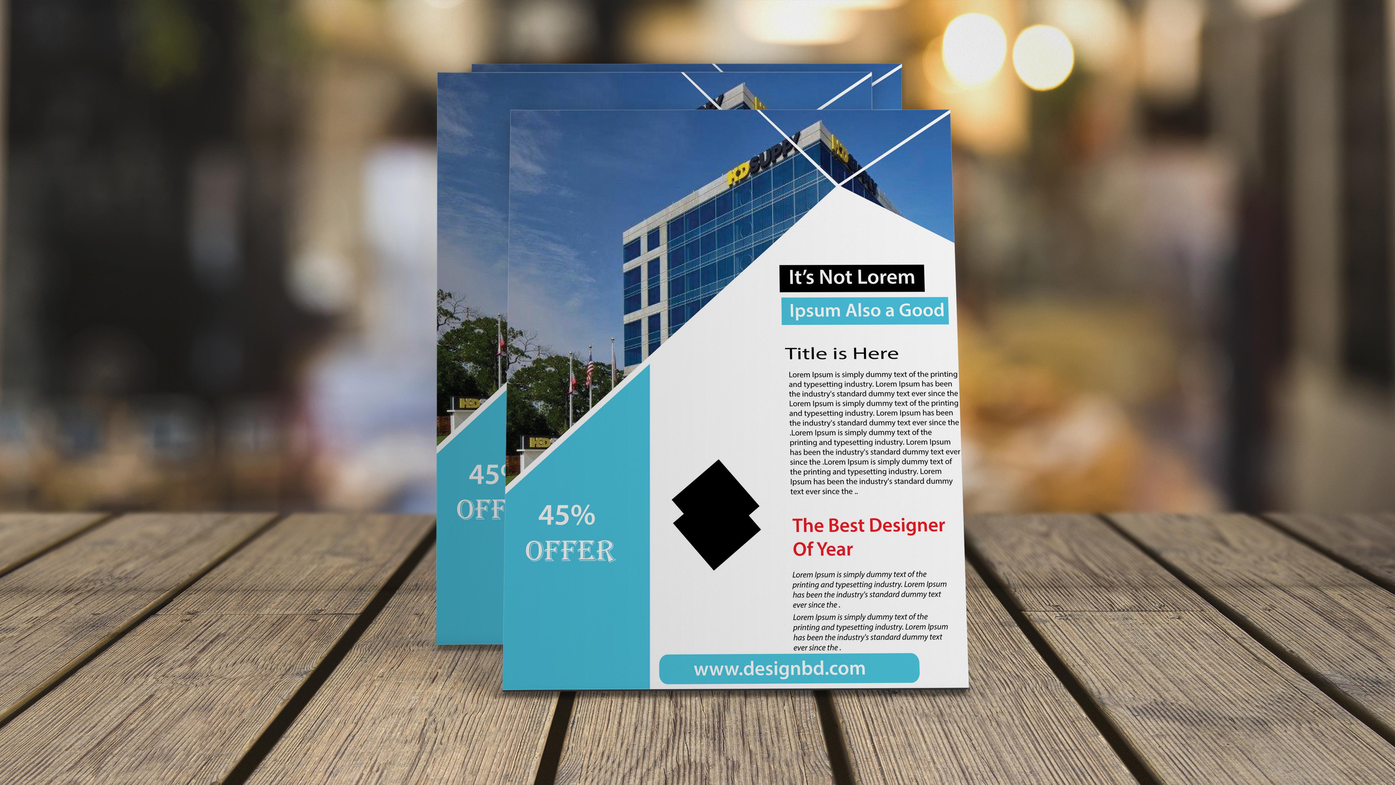 I will Flyer Design and Creator