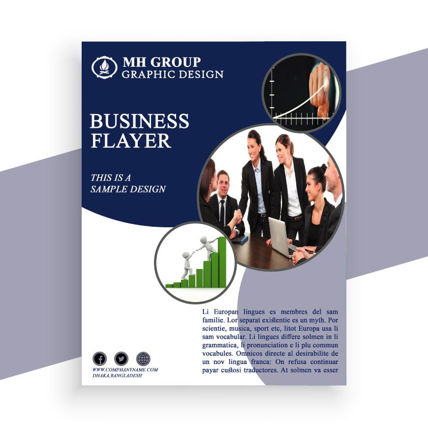 I will design creative and amazing flyer for you