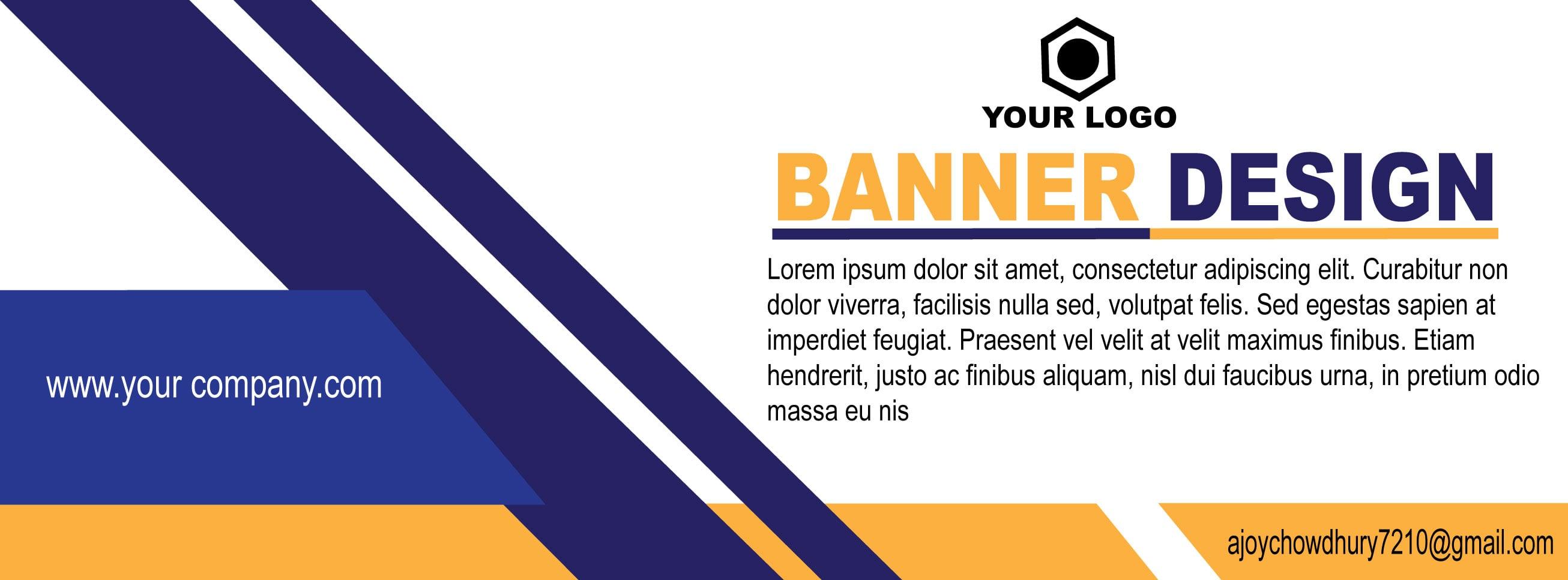I will Design creative and attractive banner design for you