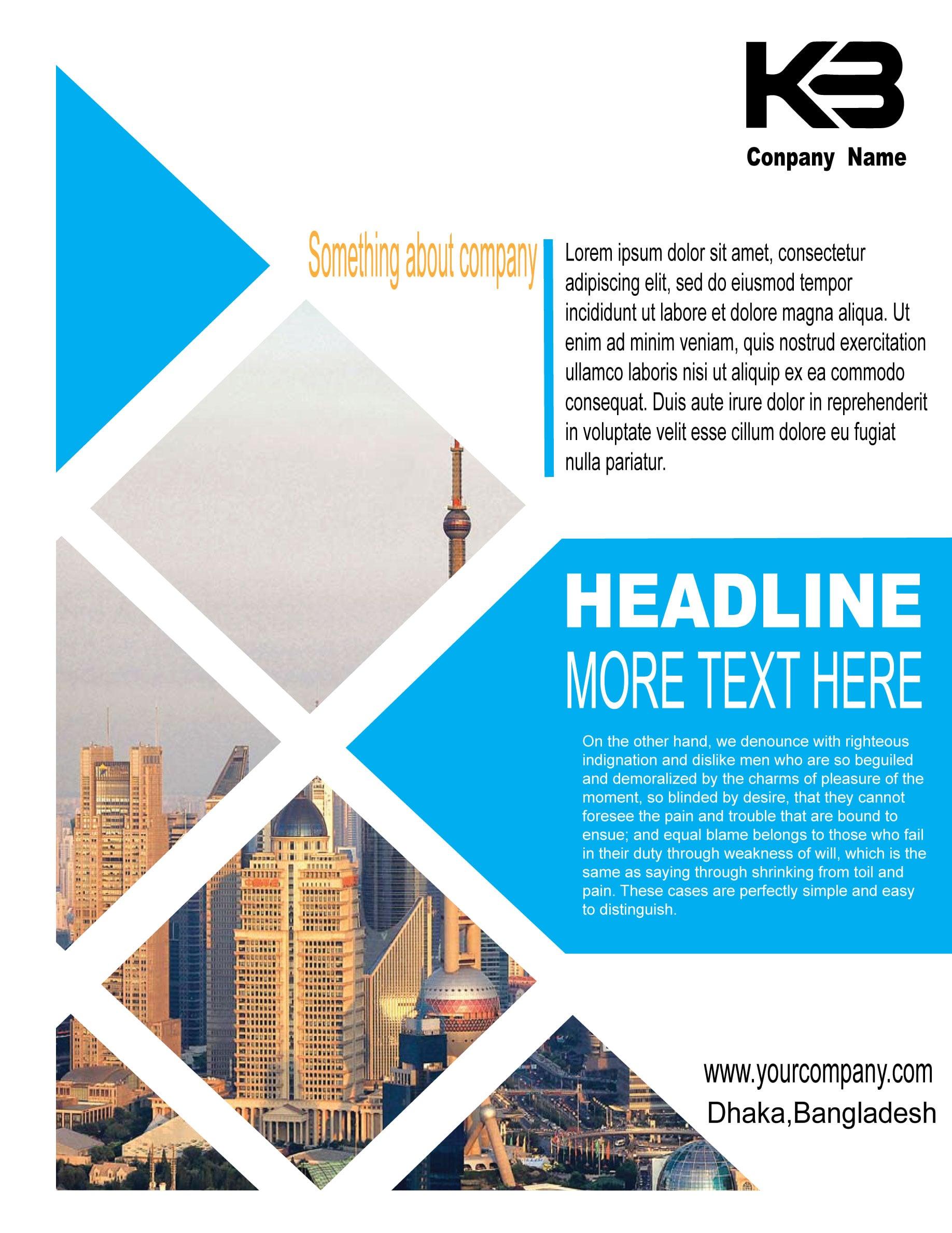 I will design creative and attractive flyer for you 