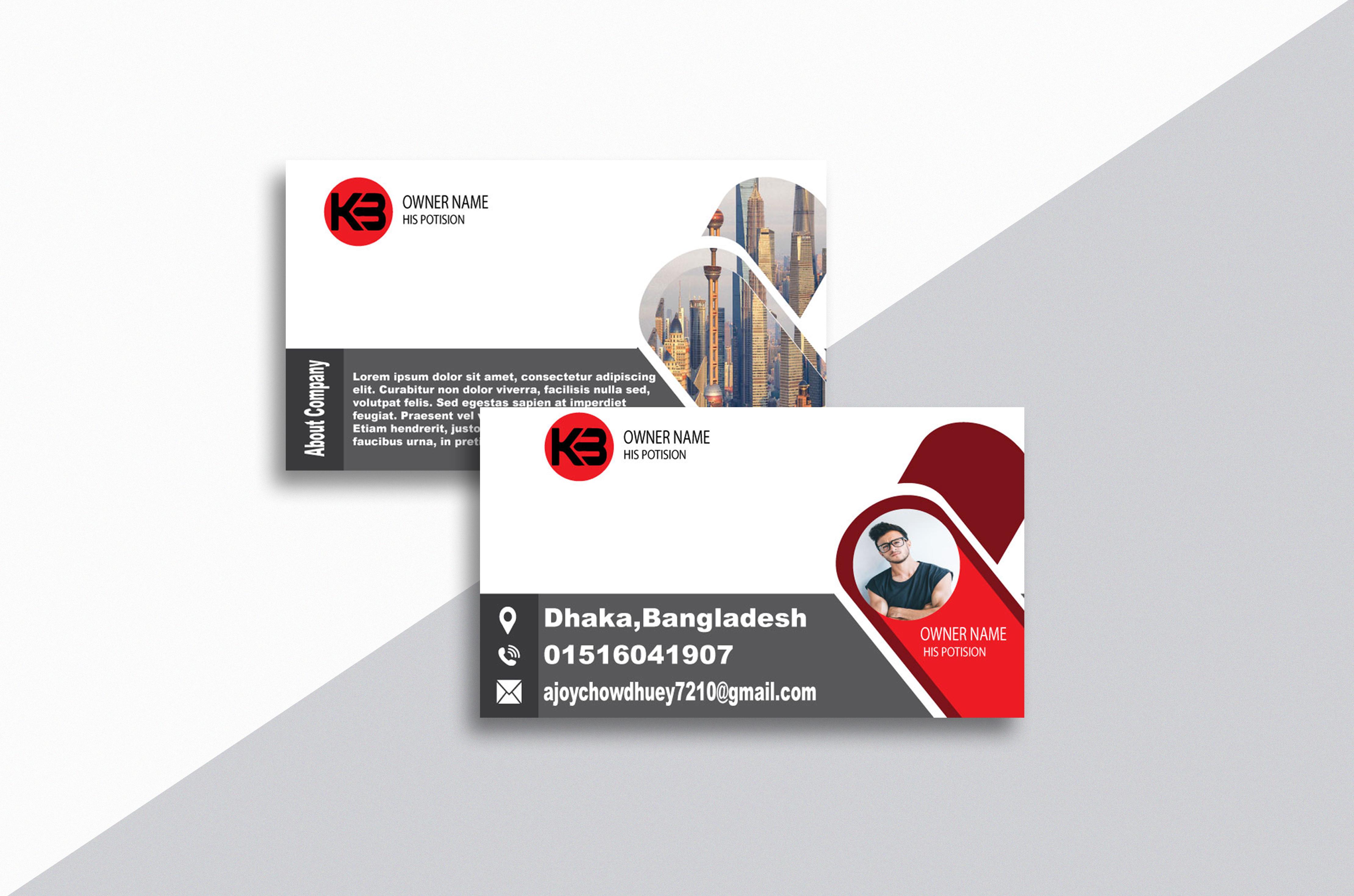 I will Design professional and creative business card design 