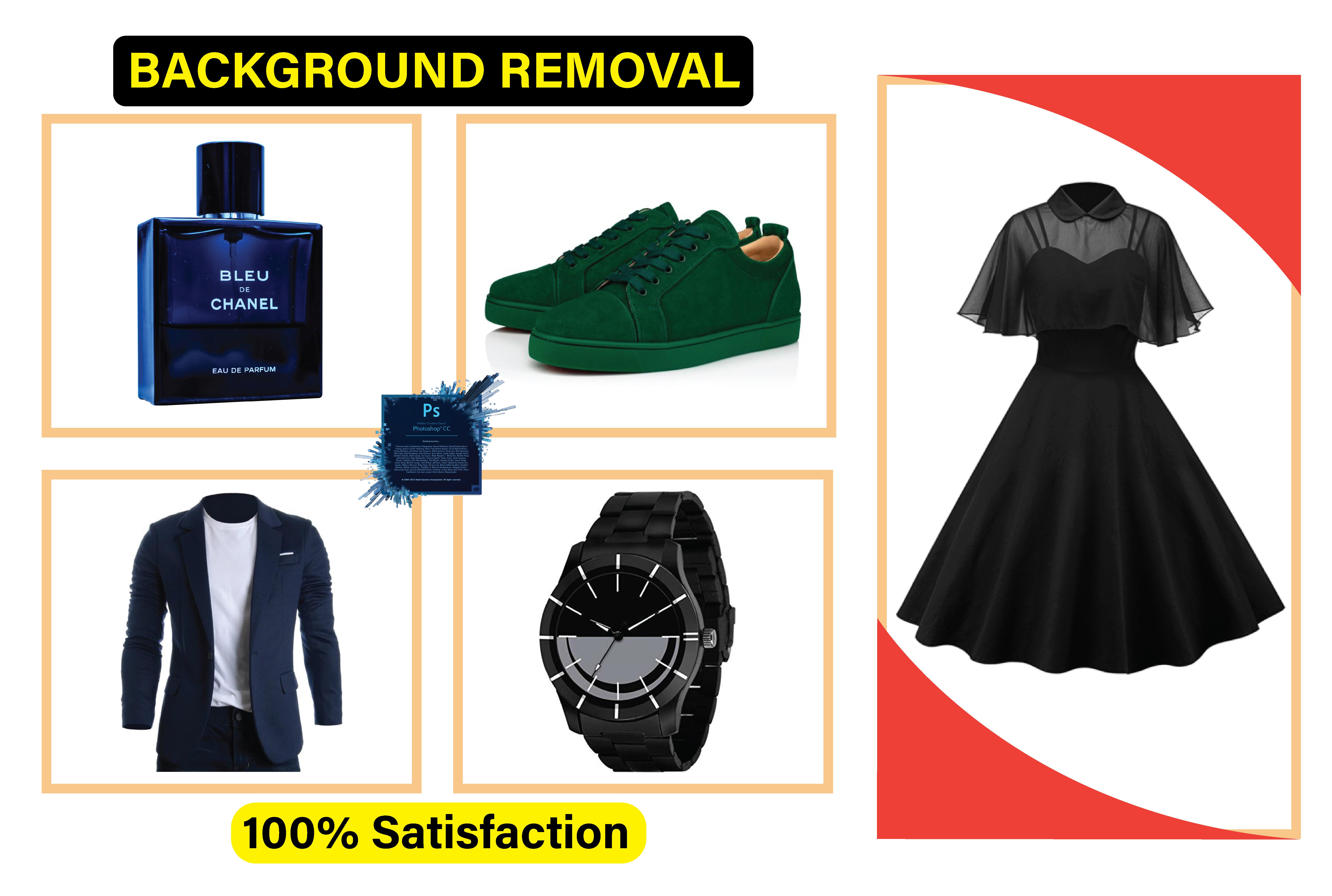 I will professionally remove background images with white or transparent