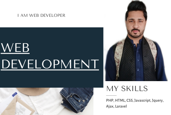 I will be your web developer, I will do web development