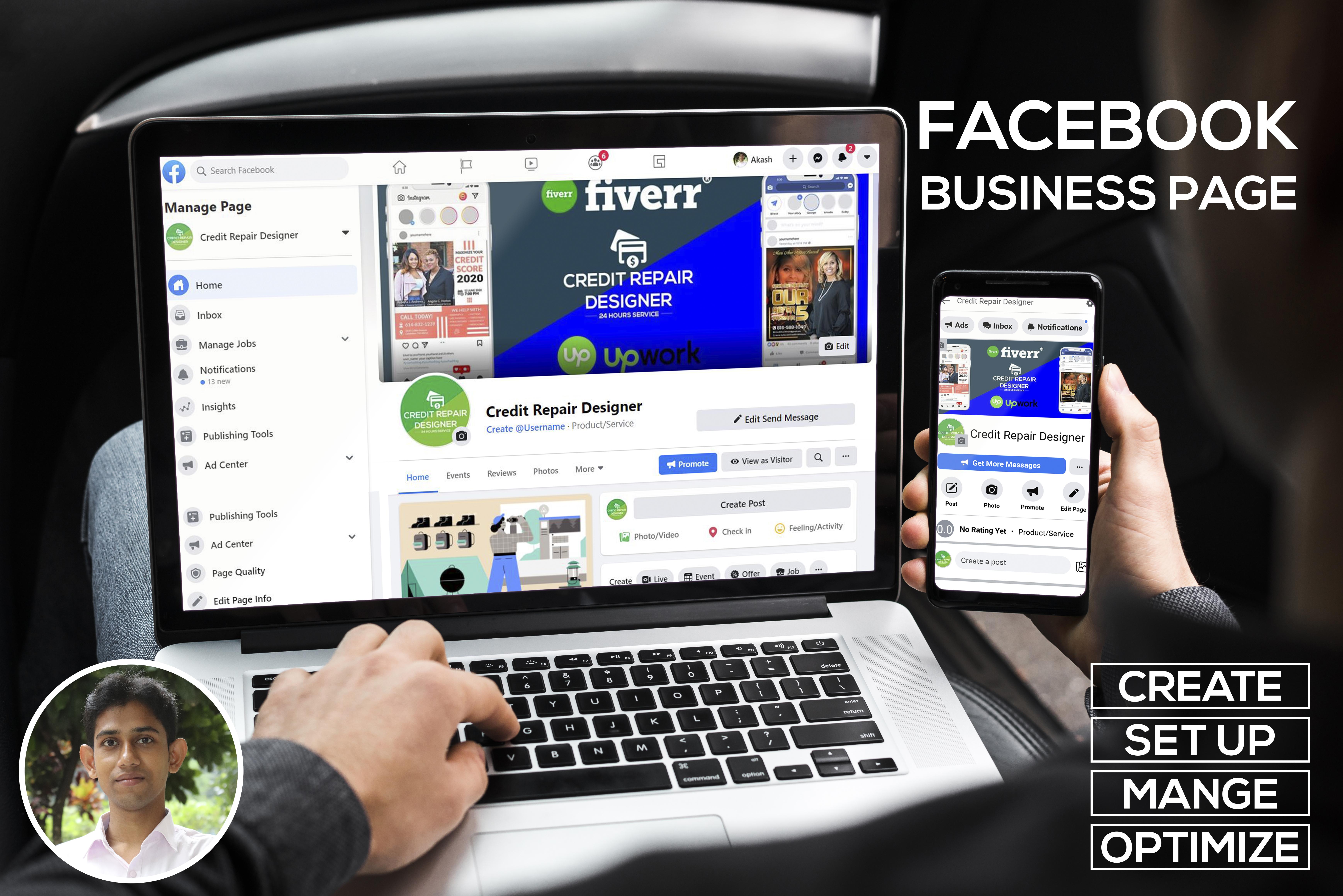 I will create a professional Facebook Business Page 24 hours